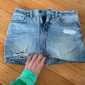 Jean skirt worn once